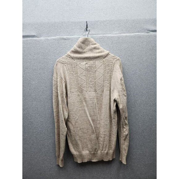 Buckle Black Mens XL Pullover Sweater With Shawl Collar - Picture 9 of 9